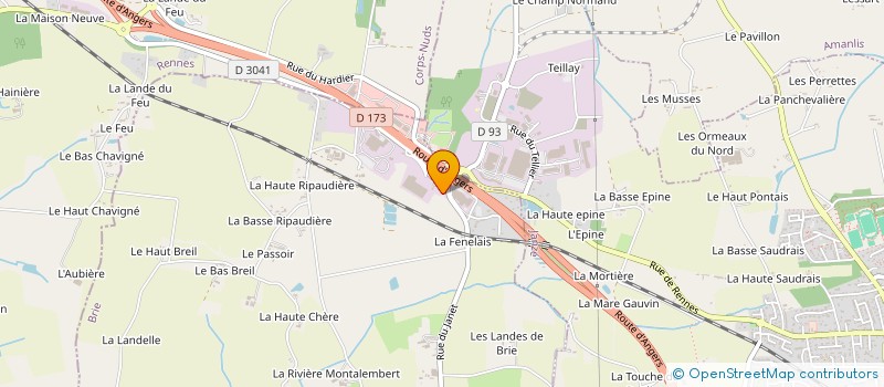 localisation de l'entreprise MONSIEUR JEAN-PIERRE BERTHAUX  SAINT-ARMEL