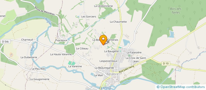 localisation de l'entreprise MONSIEUR JEAN PIERRE BERTHONNET à BELABRE