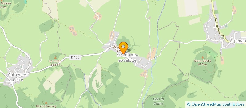 localisation de l'entreprise MONSIEUR JEAN-PIERRE BERTRAND  MONTJUSTIN-ET-VELOTTE