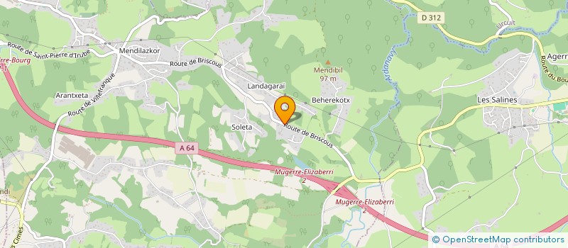 localisation de l'entreprise MONSIEUR JEAN-PIERRE BERTRANE  MOUGUERRE