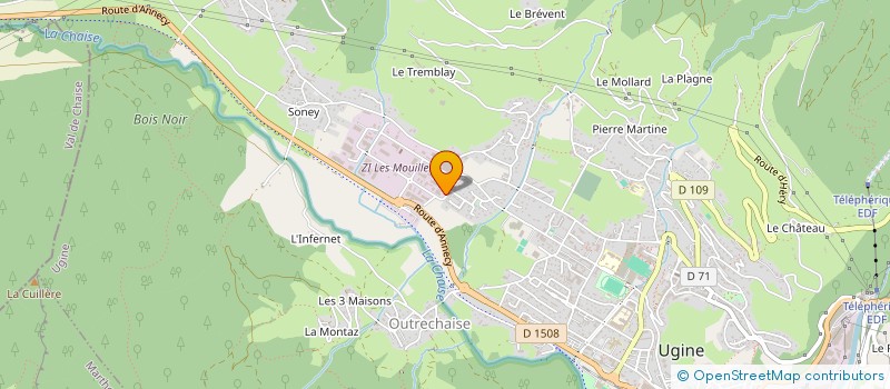 localisation de l'entreprise MONSIEUR JEAN-PIERRE BIENVEIGNANT  UGINE