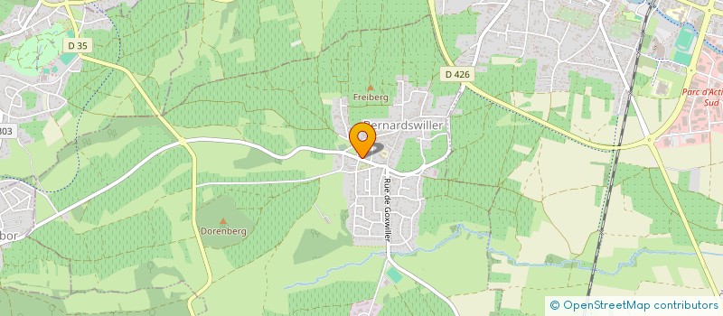 localisation de l'entreprise MONSIEUR JEAN-PIERRE BILGER  BERNARDSWILLER