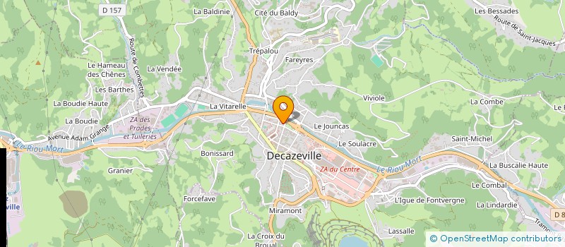 localisation de l'entreprise MONSIEUR JEAN-PIERRE BISCAYE  DECAZEVILLE