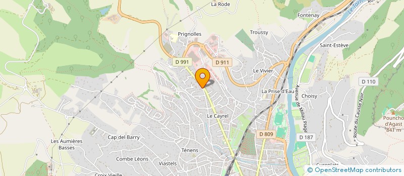 localisation de l'entreprise MONSIEUR JEAN-PIERRE BLANC  MILLAU