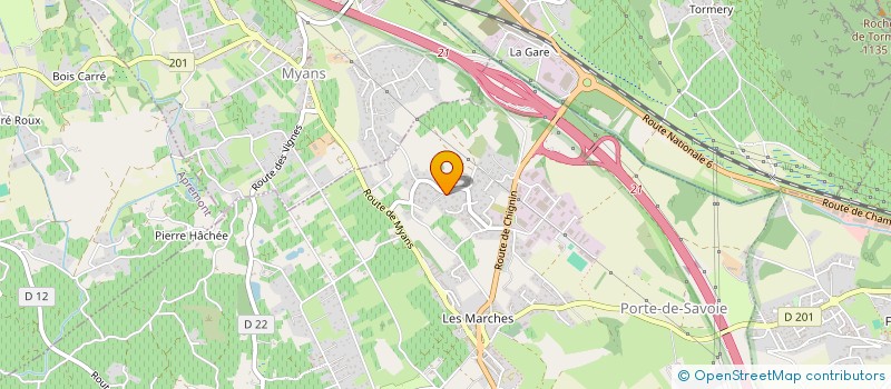 localisation de l'entreprise MONSIEUR JEAN-PIERRE BLANCHOD  PORTE-DE-SAVOIE