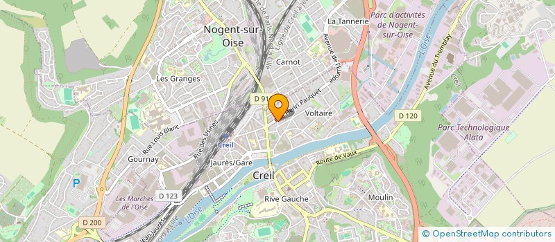 localisation de l'entreprise MONSIEUR JEAN-PIERRE BLANGY  CREIL