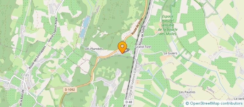 localisation de l'entreprise MONSIEUR JEAN-PIERRE BLONDIN  TULLINS