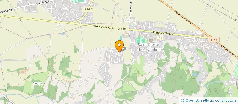 localisation de l'entreprise MONSIEUR JEAN-PIERRE BLOSSIER  SAINT-PIERRE-DE-CHANDIEU
