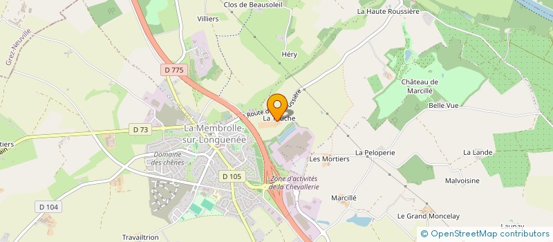 localisation de l'entreprise MONSIEUR JEAN-PIERRE BOMPAS  LONGUENEE-EN-ANJOU