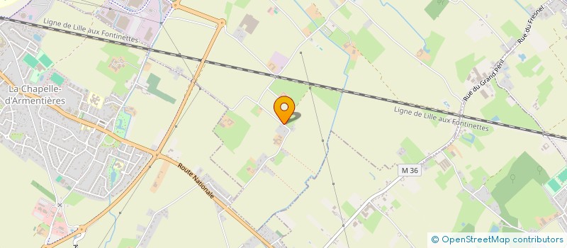 localisation de l'entreprise MONSIEUR JEAN-PIERRE BONNEL  HOUPLINES