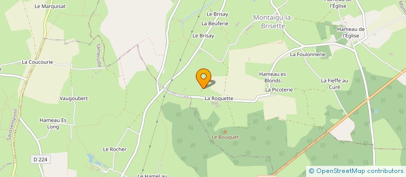 localisation de l'entreprise MONSIEUR JEAN-PIERRE BONNEL  MONTAIGU-LA-BRISETTE