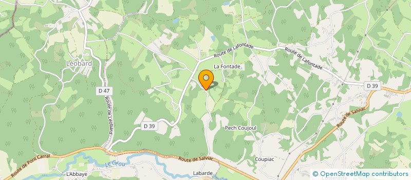 localisation de l'entreprise MONSIEUR JEAN-PIERRE BONNET  GINOUILLAC