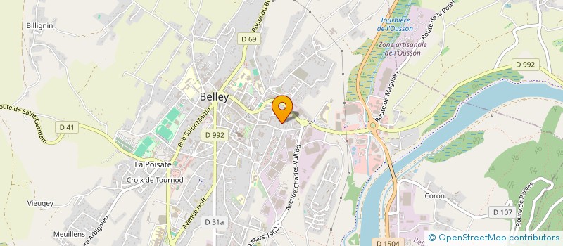 localisation de l'entreprise MONSIEUR JEAN PIERRE BORNICHE  BELLEY