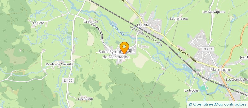 localisation de l'entreprise MONSIEUR JEAN PIERRE BOULEY  SAINT-SYMPHORIEN-DE-MARMAGNE