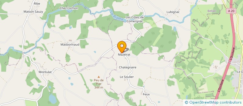 localisation de l'entreprise MONSIEUR JEAN-PIERRE BOURDOLLE à SAINT-AMAND-MAGNAZEIX