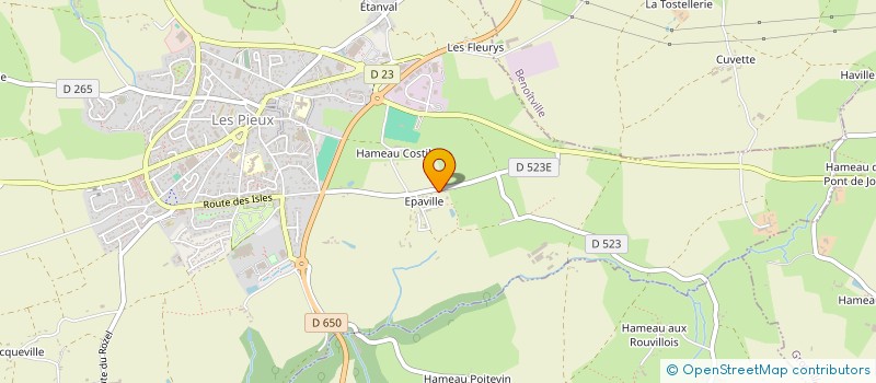 localisation de l'entreprise MONSIEUR JEAN-PIERRE BOURGALET  LES PIEUX