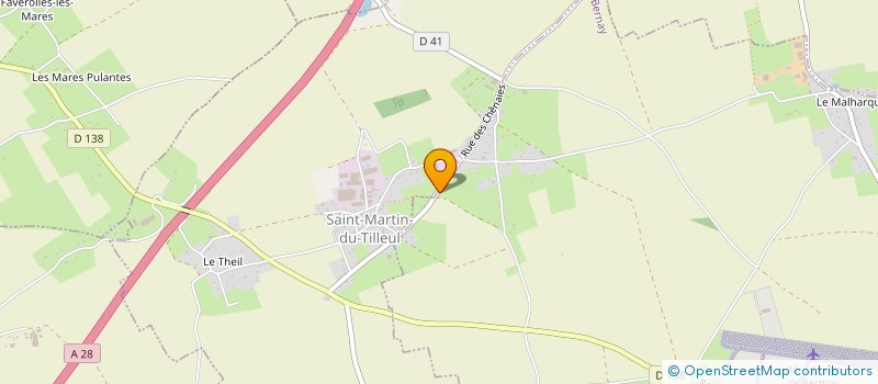 localisation de l'entreprise MONSIEUR JEAN-PIERRE BOURGERIE  SAINT-MARTIN-DU-TILLEUL