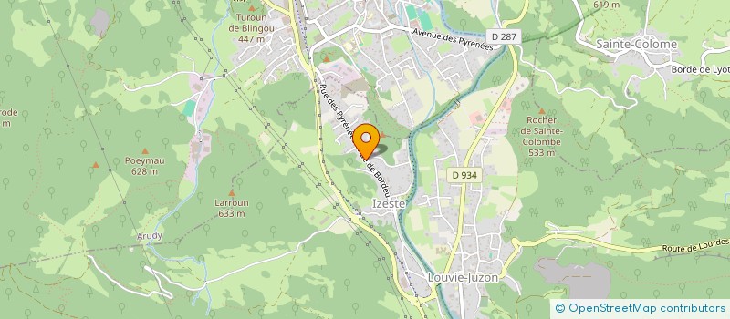 localisation de l'entreprise MONSIEUR JEAN-PIERRE BOUSTE-FRECHE  GERE-BELESTEN