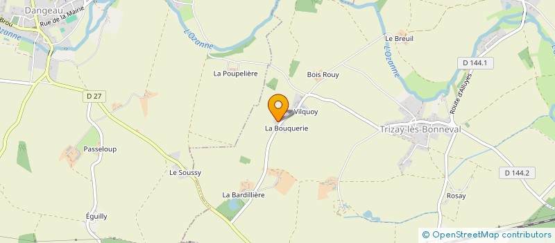 localisation de l'entreprise MONSIEUR JEAN-PIERRE BOUVET à TRIZAY-LES-BONNEVAL