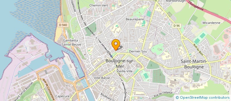 localisation de l'entreprise MONSIEUR JEAN PIERRE BRAURE à BOULOGNE-SUR-MER