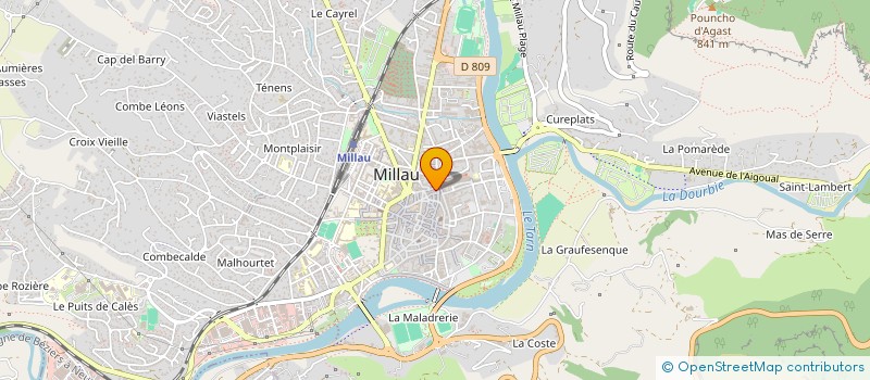 localisation de l'entreprise MONSIEUR JEAN-PIERRE BRENGUES à MILLAU