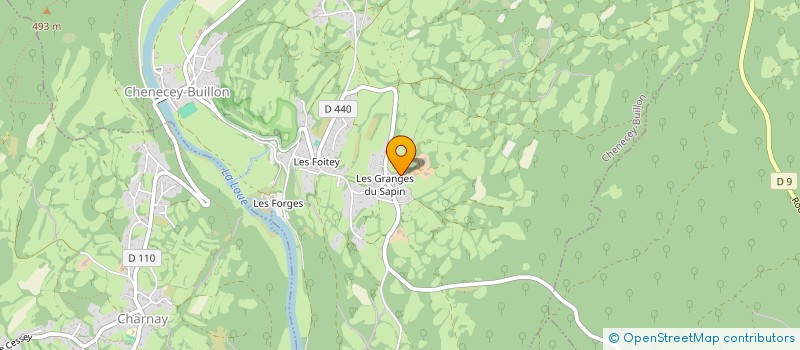 localisation de l'entreprise MONSIEUR JEAN-PIERRE BREUILLOT  CHENECEY-BUILLON