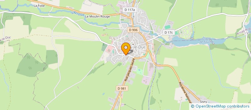 localisation de l'entreprise MONSIEUR JEAN-PIERRE BROCHOT  ARNAY-LE-DUC