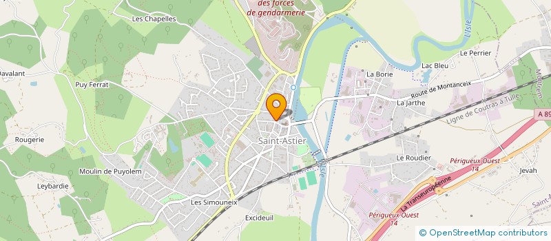 localisation de l'entreprise MONSIEUR JEAN-PIERRE BROQUET  SAINT-ASTIER