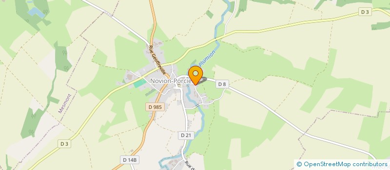 localisation de l'entreprise MONSIEUR JEAN-PIERRE BRUY  NOVION-PORCIEN