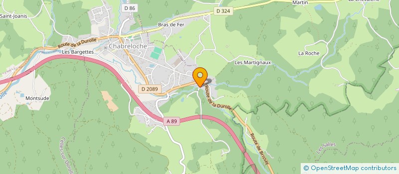 localisation de l'entreprise MONSIEUR JEAN PIERRE BRUYERE  CHABRELOCHE