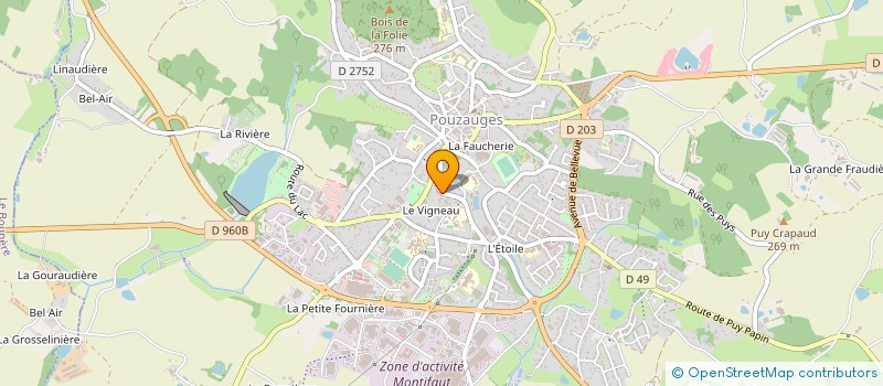 localisation de l'entreprise MONSIEUR JEAN-PIERRE BUCHET à POUZAUGES
