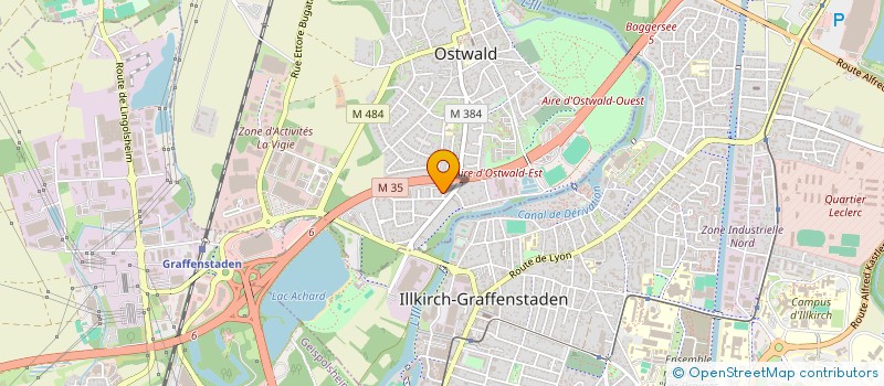 localisation de l'entreprise MONSIEUR JEAN-PIERRE BUEB  OSTWALD