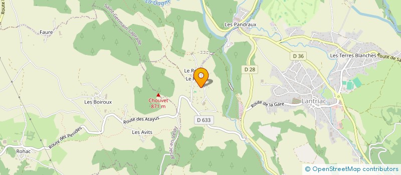 localisation de l'entreprise MONSIEUR JEAN-PIERRE BUISSON  LANTRIAC