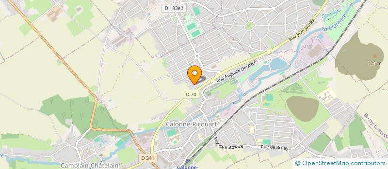 localisation de l'entreprise MONSIEUR JEAN-PIERRE BURETTE  CALONNE-RICOUART