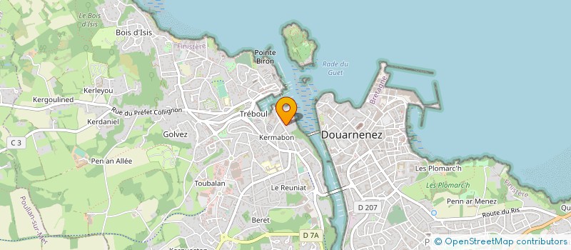 localisation de l'entreprise MONSIEUR JEAN-PIERRE CAJEAN à DOUARNENEZ