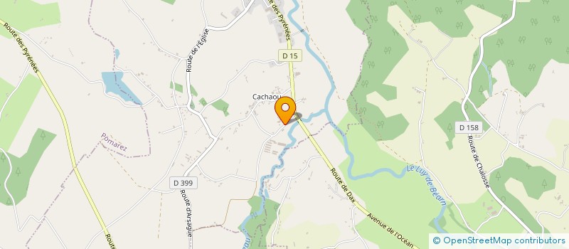 localisation de l'entreprise MONSIEUR JEAN PIERRE CAMESCASSE  BRASSEMPOUY