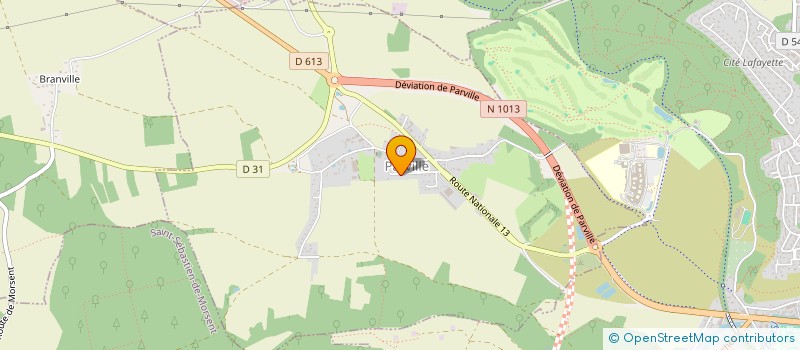 localisation de l'entreprise MONSIEUR JEAN PIERRE CAPILLON  PARVILLE