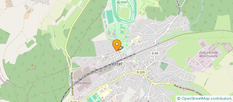 localisation de l'entreprise MONSIEUR JEAN-PIERRE CARALP  VITTEL