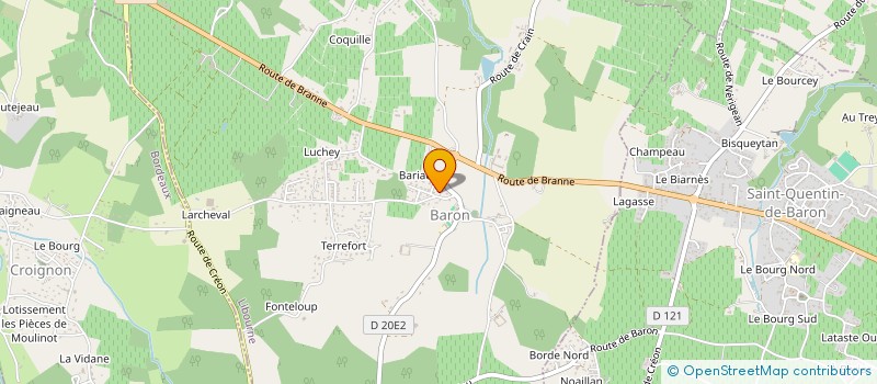 localisation de l'entreprise MONSIEUR JEAN PIERRE CARRIER  BARON