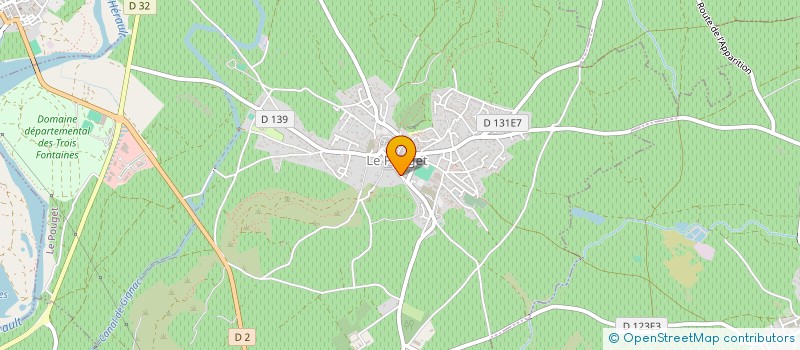 localisation de l'entreprise MONSIEUR JEAN-PIERRE CASAS  LE POUGET