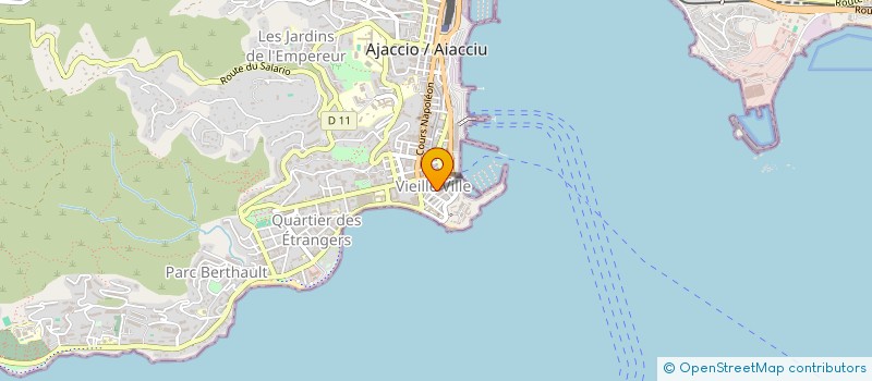 localisation de l'entreprise MONSIEUR JEAN-PIERRE CASASOPRANA à AJACCIO