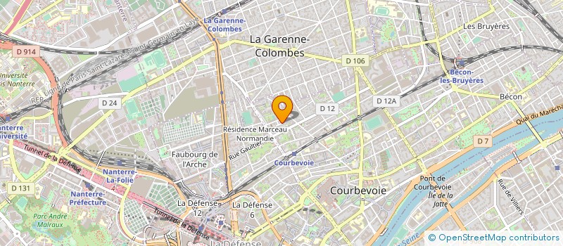 localisation de l'entreprise MONSIEUR JEAN-PIERRE CASU à COURBEVOIE