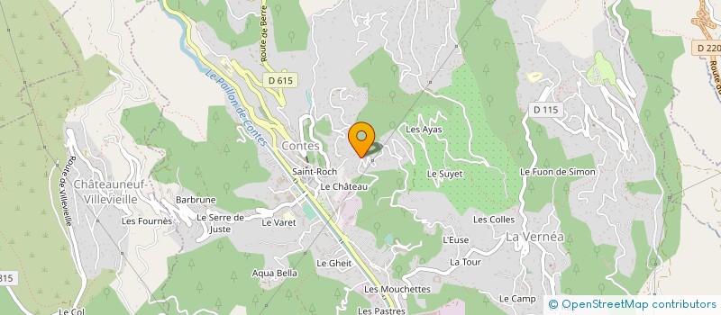 localisation de l'entreprise MONSIEUR JEAN PIERRE CAUVIN  CONTES