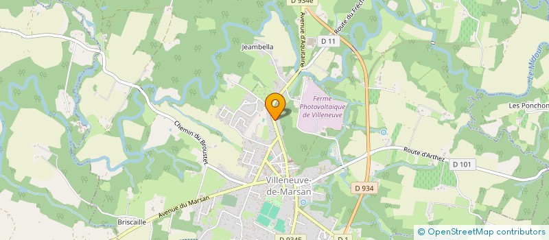 localisation de l'entreprise MONSIEUR JEAN PIERRE CAZADE  VILLENEUVE-DE-MARSAN