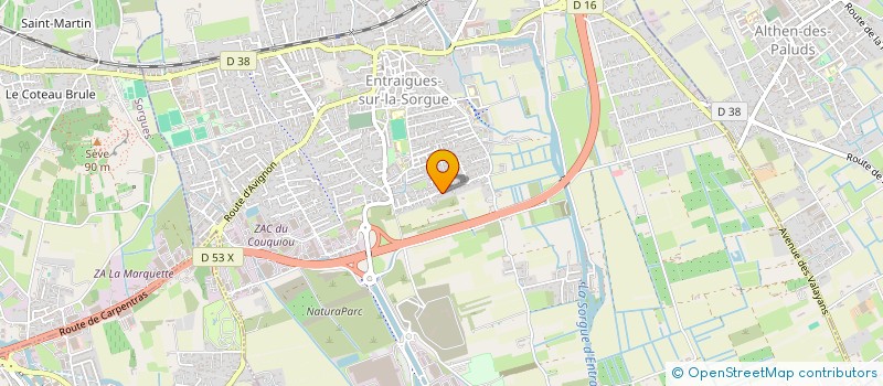 localisation de l'entreprise MONSIEUR JEAN-PIERRE CECCHINI  ENTRAIGUES-SUR-LA-SORGUE