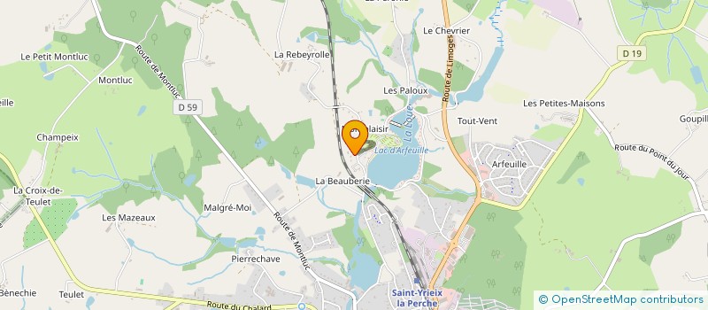 localisation de l'entreprise MONSIEUR JEAN-PIERRE CHABASSIER à COUSSAC-BONNEVAL
