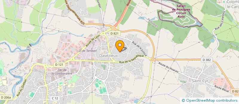 localisation de l'entreprise MONSIEUR JEAN-PIERRE CHALAVOUX  SAINT-CYR