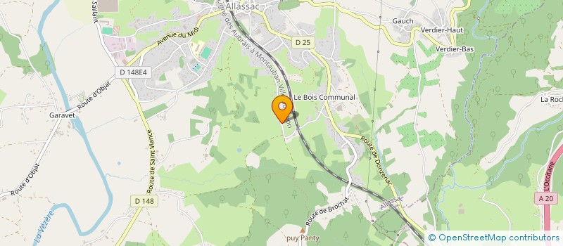 localisation de l'entreprise MONSIEUR JEAN-PIERRE CHANAT  ALLASSAC