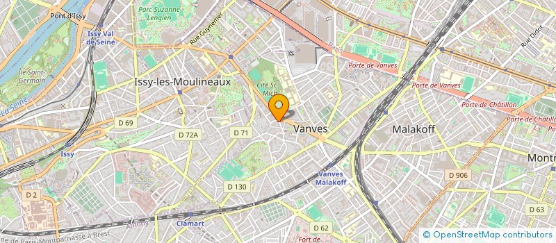 localisation de l'entreprise MONSIEUR JEAN PIERRE CHANTRE  VANVES