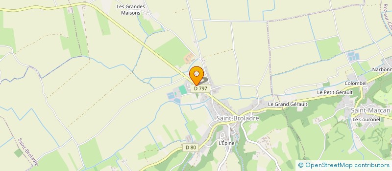 localisation de l'entreprise MONSIEUR JEAN-PIERRE CHARMEUX  SAINT-BROLADRE